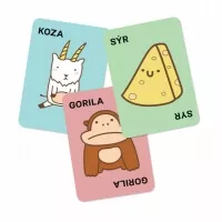 Taco, kočka, koza, sýr, pizza - herní karty 1