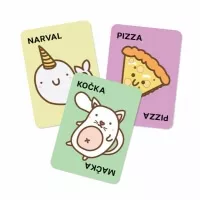 Taco, kočka, koza, sýr, pizza - herní karty 3