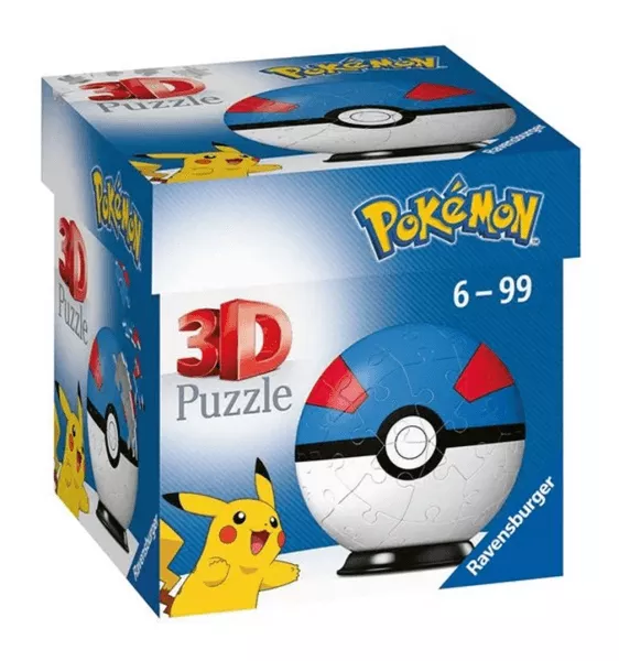 Pokémon 3D Puzzle-Ball - Greatball - 54 dielikov