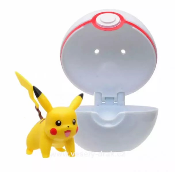 Pokémon Clip and Go Premier Ball - figurka Pikachu