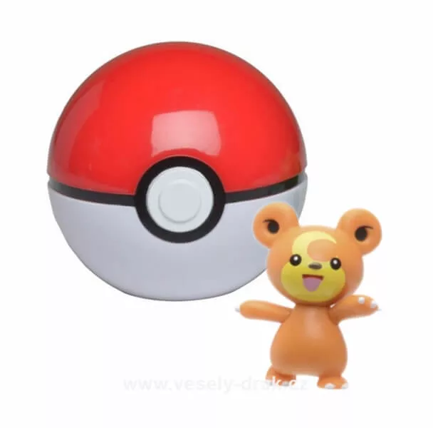 Pokémon Clip and Go Poké Ball - figurka Teddiursa