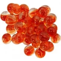 Chessex Gaming Glass Stones in Tube Catseye Red (zetony) – 40 ks