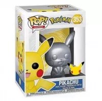 POP! figurka Pokémon Pikachu Metallic - stříbrná