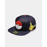 Ksiltovka Pokemon Denim Snapback Cap pohled z boku