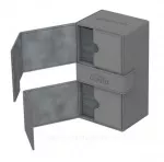 Šedivá krabice Ultimate Guard Twin Flip´n´Tray Deck Case 200+ Standard Size XenoSkin Grey