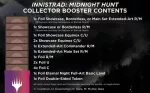 Magic the Gathering Innistrad Midnight Hunt Collector Booster obsah baleni