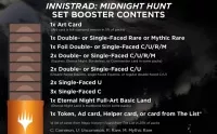 Magic the Gathering Innistrad Midnight Hunt Set Booster obsah baleni