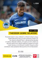 Fotbalove karty Fortuna Liga 2021-22 - L-004 Theodor Gebre Selassie zadni strana