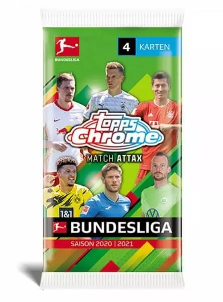 2020-21 Topps Chrome Bundesliga Match Attax Booster Pack