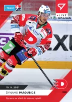 Hokejove karty Tipsport ELH 2021-22 - Live Set 1. kola (6 karet) - dynamo pardubice