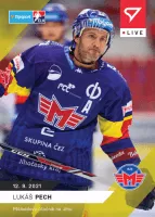 Hokejove karty Tipsport ELH 2021-22 - Live Set 1. kola (6 karet) - lukas pech