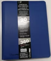 Modré ablum na karty pro binder koženkové