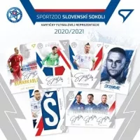 Fotbalove karty Slovensti sokoli - Hobby balicek ukazka karet