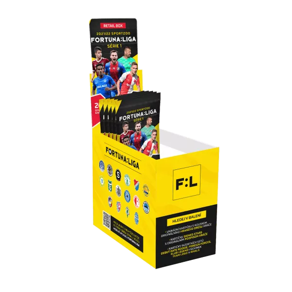 Futbalové karty Fortuna Liga 2021-22 Retail box 1. seria