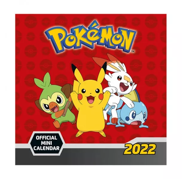 Oficiálni Pokémon mini kalendár pre rok 2022 - nástenný