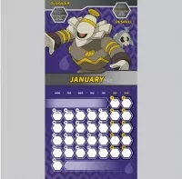 Nástěnný Pokémon mini kalendář 2022