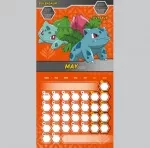 Menší nástěnný kalendář Pokémon 2022
