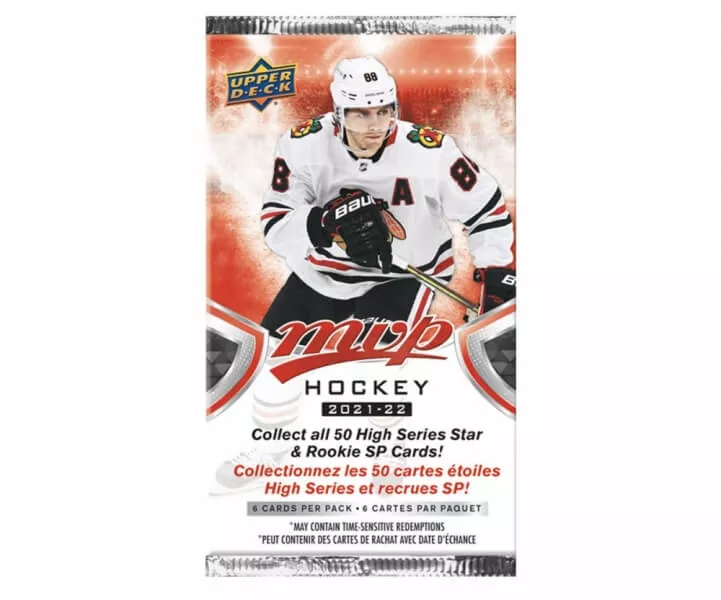 2021-22 NHL Upper Deck MVP Retail pack - hokejové karty