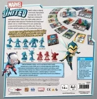 Marvel United: desková karetní hra - zadní strana krabice