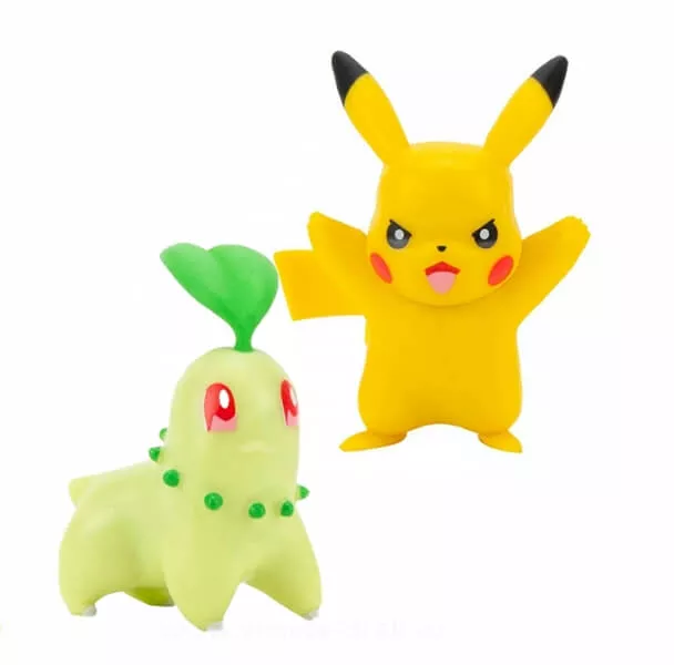 Pokémon akčné figúrky Pikachu a Chikorita 5 cm