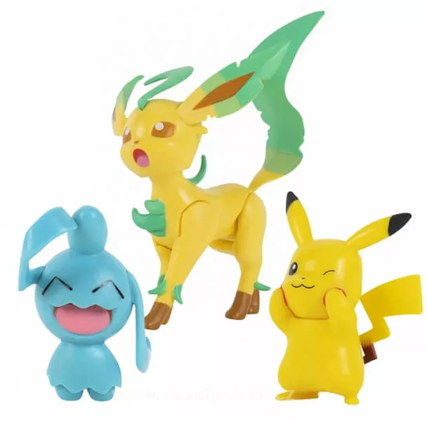 Pokémon akčné figúrky Pikachu, Wynaut a Leafeon 5 - 8 cm