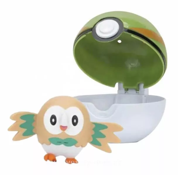 Pokémon Clip and Go Nest Ball - figurka Rowlet