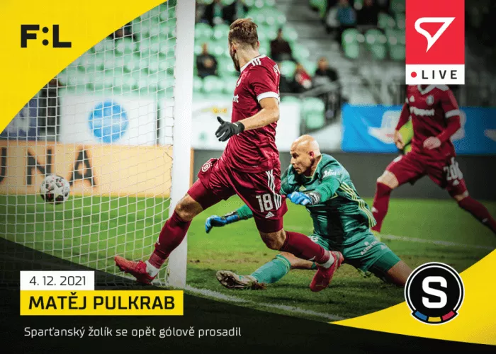 Futbalové karty Fortuna Liga 2021-22 - L-074 Matěj Pulkrab