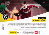 Fotbalove karty Fortuna Liga 2021-22 - L-082 Adam Hlozek zadni strana