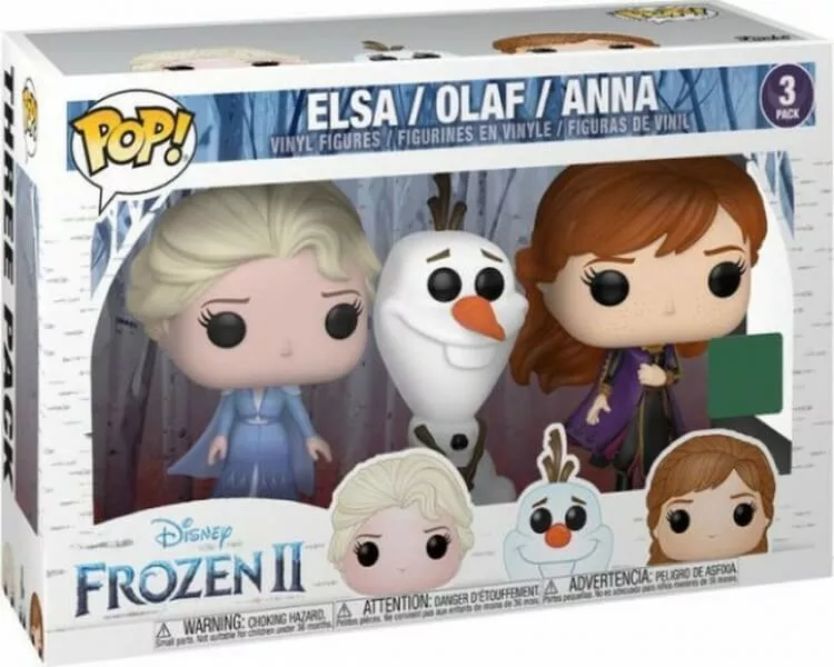 Funko POP! figúrky Elsa, Olaf a Anna (Disney Frozen 2)