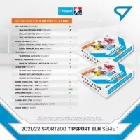 Hokejové karty Tipsport ELH 21/22 Blaster balíček – 1. série - zastoupení karet