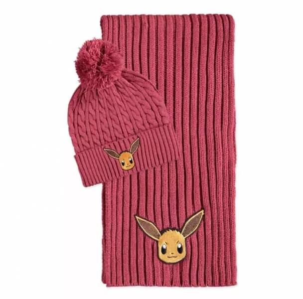 Pokémon Eevee čiapka a šál - darčekový set