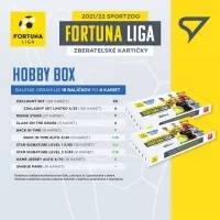 Fotbalove karty Fortuna Liga 2021-22 Hobby box obsah baleni