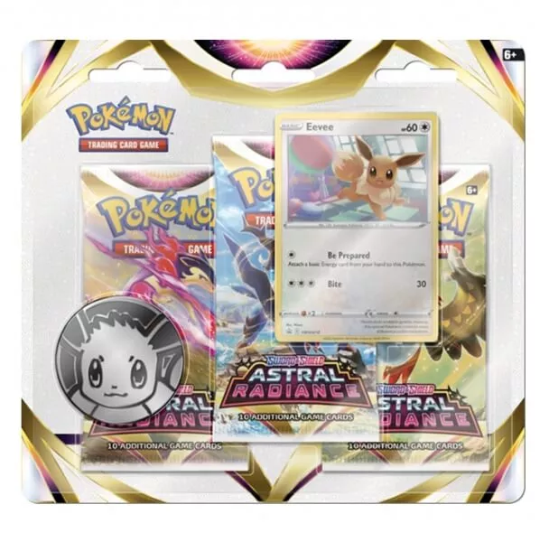 Pokémon Sword and Shield – Astral Radiance 3 Pack Blister - Eevee