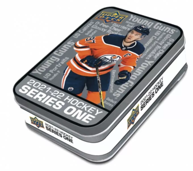 2021-22 NHL Upper Deck Series One Tin - hokejové karty