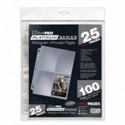 Stránky do albumu UltraPro 4-Pocket - Platinum Series (na veľké karty alebo fotky) - 25ks