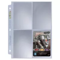 Stránky do alba UltraPro 4-Pocket - Platinum Series (na velké karty nebo fotky) - 25ks - jednotlivá stránka