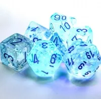 Luminiscenční kostky Chessex Borealis 