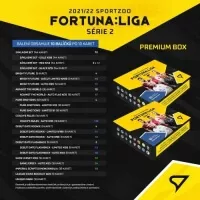Fotbalové karty Fortuna Liga 2021-22 Premium box 2. série - zastoupení karet