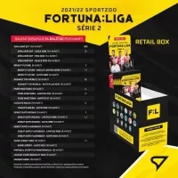 Fotbalové karty Fortuna Liga 2021-22 Retail Balíček 2. série - zastoupení karet