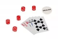 Poker set v hliníkovém kufříku - 300 ks žetonů - doplňky
