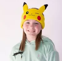 Dětská kabelová sluchátka s čelenkou Pokémon Pikachu
