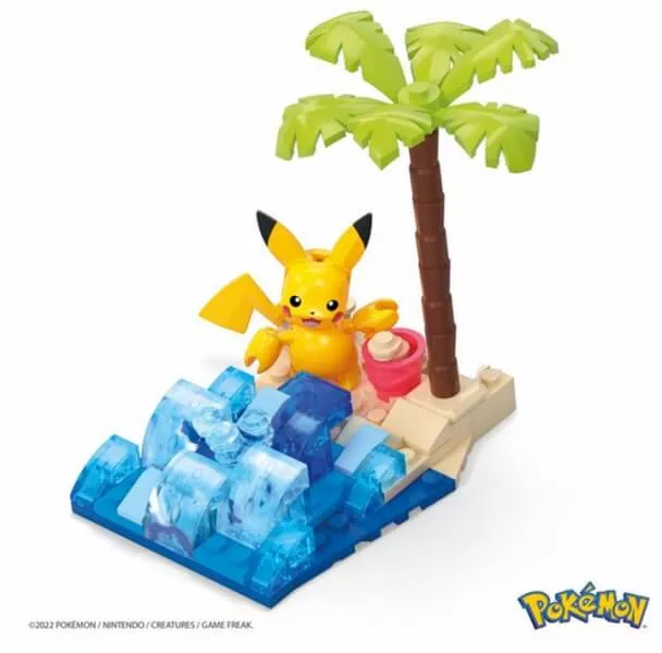 Pokémon figúrka Pikachu's Beach Splash - MEGA