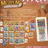 Detektivní hra Muzeum podezřelých - zadní strana krabice