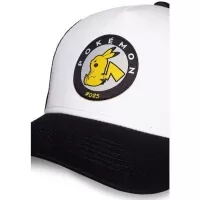 Kšiltovka Pokémon Pikachu - černobílá - motiv
