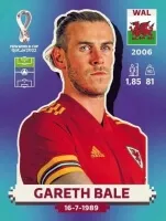 World Cup Katar 2022 - fotbalové samolepky EN/DE - Gareth Bale