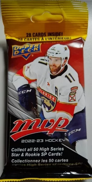 2022-23 NHL Upper Deck MVP Fat pack - hokejové karty