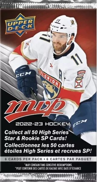 2022-23 NHL Upper Deck MVP Gravity feed balíček - hokejové karty