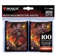 Dominaria United Jaya, Fiery Negotiator Standard Deck Protector Sleeves (100ct) for Magic: The Gathering