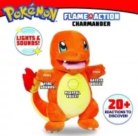 Plyšák Charmander šlehající plameny