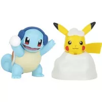 Pokémon akční figurky o velikosti 5 cm - Pikachu a Squirtle